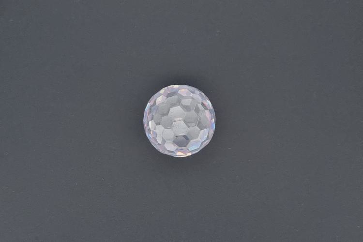 Cubic Zirkonia Kugeln facettiert, Farbe weiss, ca. Ø20mm, AAA-Qualität,Bohrung ca. Ø1,9mm