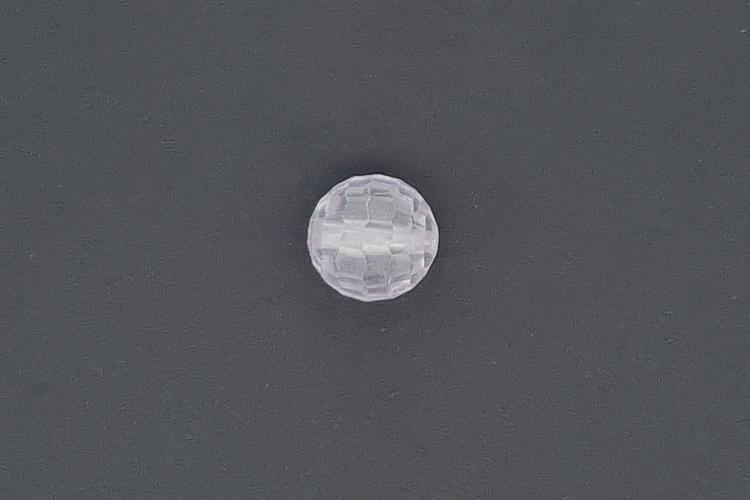 Cubic Zirkonia Kugeln facettiert, Farbe weiss, ca. Ø4mm, AAA-Qualität, Bohrung ca. Ø0,8mm