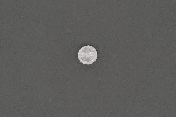 Cubic Zirkonia Kugeln facettiert, Farbe weiss,  ca. Ø8mm, A-Qualität, Bohrung ca. Ø1,0mm