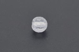 Cubic Zirkonia Kugeln facettiert, Farbe weiss,  ca. Ø10mm, A-Qualität, Bohrung ca. Ø1,4mm