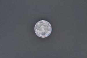 Cubic Zirconia Beads colour white AAA-Quality, round approx. Ø20mm, hole approx. Ø1,9mm