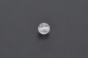 Cubic Zirkonia Kugeln facettiert, Farbe weiss,  ca. Ø6mm, A-Qualität, Bohrung ca. Ø0,8mm