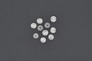 Cubic Zirconia Beads colour white AAA-Quality, round approx. Ø6mm, hole approx. Ø0,8mm