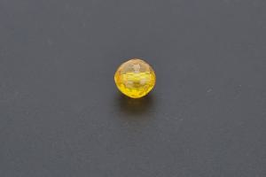 Cubic Zirconia Beads colour yellow AAA-Quality, round approx. Ø8mm, hole approx. Ø1,0mm