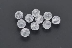 Cubic Zirconia Beads colour white A-Quality, round approx. Ø8mm, hole approx. Ø1,0mm