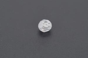 Cubic Zirconia Beads colour white AAA-Quality, round approx. Ø8mm, hole approx. Ø1,0mm